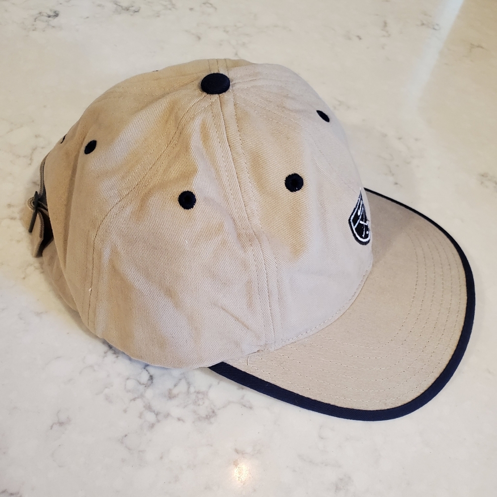 Vintage Disney Nike Golf Dri-FIT Tan & Navy Blue Hat - Picture 3 of 10